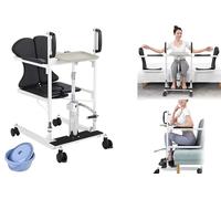 Chaise d'Évacuation d'Escalier Fauteuil monte-escalier pour patient à base basse pour le domicile, transfert de douche pour personne à mobilité réduite avec siège divisé, aide à la douche de