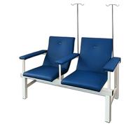 Chaise d'examen médical avec perche IV réglable, accoudoirs rembourrés doux pour le confort du patient, capacité de poids élevée pour les établissements de santé