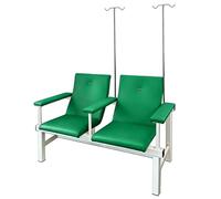 Chaise d'examen médical avec perche IV réglable, accoudoirs rembourrés doux pour le confort du patient, capacité de poids élevée pour les établissements de santé