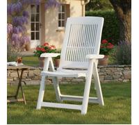 Chaise d'Extérieur Dozier Dmora, en Plastique Blanc