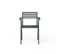 Chaise D'extérieur Empilable NINE 19 Outdoors avec Accoudoir 2 Pièces Vert