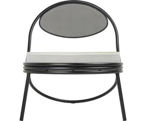 Chaise D'extérieur GUBI Copacabana Noir Mat/Leslie Stripe 020