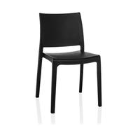 Chaise d'extérieur - hjh LIVING - T37 V - Noir - Plastique