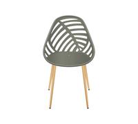 Chaise d'extérieur Marta - Couleur Olive / Pieds coloris bois