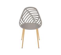 Chaise d'extérieur Marta - Couleur Taupe / Pieds coloris bois