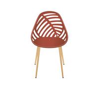 Chaise d'extérieur Marta - Couleur Terracotta / Pieds coloris bois