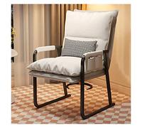 Chaise d'invité avec soutien lombaire, coussin de siège épais, sans roulettes, fauteuil pour bureau, école, église, réception