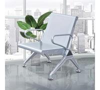 Chaise D'invité D'aéroport En Métal, Banc De Réception Publique Ergonomique Avec Dossier, Chaise De Salle D'attente De Bureau 1/2/3 Places, For Hôpital, Banque, Marché(1-seater 65cm/25.5in)
