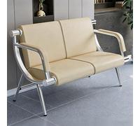 Chaise D'invité Ergonomique De Réception, Banc Public Avec Dossier, Chaise De Salle D'attente Avec Sièges Rembourrés, For Bureau, Hôpital, Banque, Salon(2-seater 130cm/51in)