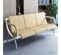 Chaise D'invité Ergonomique De Réception, Banc Public Avec Dossier, Chaise De Salle D'attente Avec Sièges Rembourrés, For Bureau, Hôpital, Banque, Salon(3-seater 185cm/72.8in)