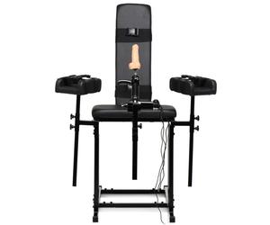 Chaise d'obéissance avec machine à sexe