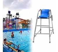 Chaise d'observation Lifeguard pour piscine et parc aquatique, design professionnel en acier inoxydable pour la prévention de la noyade et l'observation de sauvetage