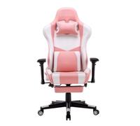 Chaise d'ordinateur Chaise de jeu Massage Chaise d'ordinateur à dossier haut Chaise pivotante E-Sports avec support lombaire réglable Chaise de jeu Chaise de bureau