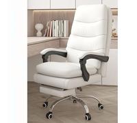 Chaise d'ordinateur ergonomique pour la maison et le bureau - Dossier inclinable réglable, pivotant à 135°, hauteur réglable, repose-pieds extensible, chaise de bureau confortable pour jeu et exécutif