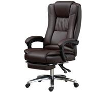 Chaise d'ordinateur pivotante Ergonomique Professionnelle avec Repose-Pieds et Dossier Double épaisseur, Chaise de Bureau exécutive à Dossier Haut, Chaise de Course réglable et capacité de c