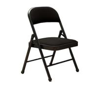 Chaise d'ordinateur pliable avec dossier, chaise de bureau portable pour la maison, la conférence, design simple, chaise de bureau ergonomique, idéale pour le confort et la productivité