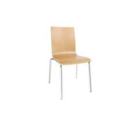 Chaise dossier carré couleur naturelle Bolero - x 4 G