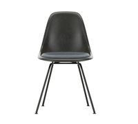 Chaise Eames en fibre de verre, chaise DSX avec coussin d'assise Vitra - 4055737100444