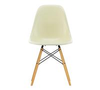 Chaise Eames Fiberglass DSW structure érable doré golden maple base/black steel