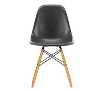 Chaise Eames Fiberglass DSW structure érable doré golden maple base/black steel