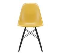 Chaise Eames Fiberglass DSW structure érable noir black maple base/black steel