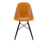 Chaise Eames Fiberglass DSW structure érable noir black maple base/black steel