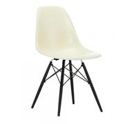 Chaise Eames Fiberglass DSW structure érable noir black maple base/black steel