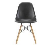 Vitra Chaise Eames Fiberglass DSW structure frêne gris éléphant structure frêne coloré miel/acier noir