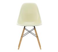 Chaise Eames Fiberglass DSW structure frêne ash base honey coloured/black steel