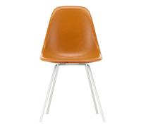 Chaise Eames Fiberglass DSX structure blanc white powder-coated steel base