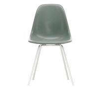 Chaise Eames Fiberglass DSX structure blanc white powder-coated steel base