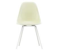 Chaise Eames Fiberglass DSX structure blanc white powder-coated steel base