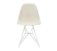 Chaise Eames Plastic DSR RE structure blanc white pwoder coated eiffel tower base/ felt gliders black