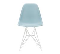Chaise Eames Plastic DSR RE structure blanc white pwoder coated eiffel tower base/ felt gliders white