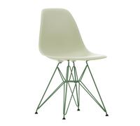 Chaise Eames Plastic DSR RE structure écume de mer verte sea foam pwoder coated eiffel tower base/ plastic gliders black
