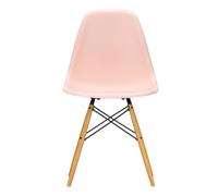 Chaise Eames Plastic DSW RE structure érable doré felt gliders black
