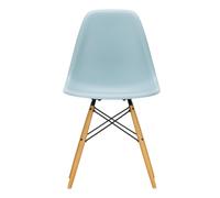 Chaise Eames Plastic DSW RE structure érable doré felt gliders black