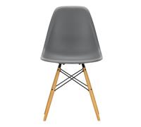 Chaise Eames Plastic DSW RE structure érable doré felt gliders black
