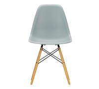 Chaise Eames Plastic DSW RE structure érable doré felt gliders black