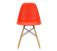 Vitra DSW Eames Plastic Side Chair - poppy red RE - érable jaune