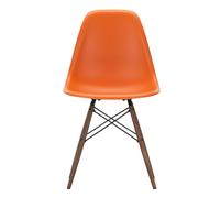 Chaise Eames Plastic DSW RE structure érable foncé dark maple base/ black steel/ felt gliders black