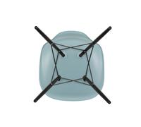 Chaise Eames Plastic DSW RE structure érable noir black maple base/ black steel/ felt gliders black