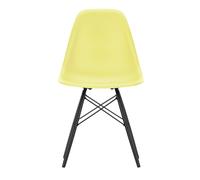 Chaise Eames Plastic DSW RE structure érable noir black maple base/ black steel/ felt gliders black