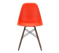 Chaise Eames Plastic DSW structure érable foncé dark maple base/black steel