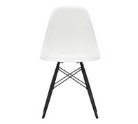 Chaise Eames Plastic DSW structure érable noir black maple base/ black steel