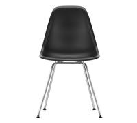 Chaise Eames Plastic DSX RE structure chromé chromed base/ felt gliders black
