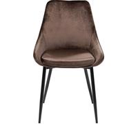 Chaise East Side velours marron Kare Design