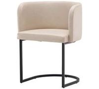 Chaise ebuy24 en plastique non empilable non pliable interieur H. 75 cm beige