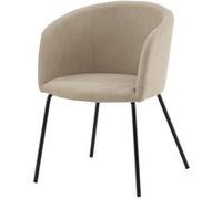 ebuy24 Chaise de salle à manger Berit avec accoudoirs Beige G