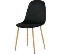 Chaise Design en Velours "Polar" 94cm Noir